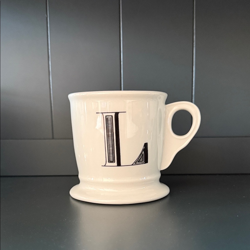 Anthropologie Monogrammed “L” Mug